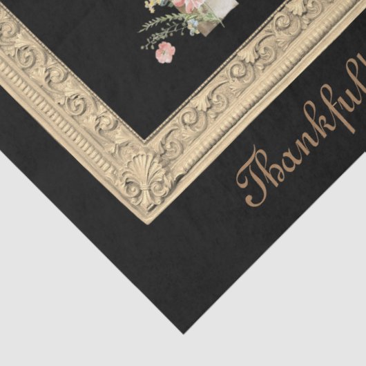  geïnspireerd ingelijste bloemenkruisscript tissuepapier (Detail)