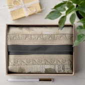 geïnspireerd ingelijste vogel- en kooiscript tissuepapier (Geschenk)