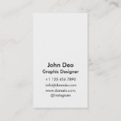 Geïnspireerd iOS Visitekaartje (Achterkant)