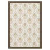  geïnspireerd ivoor Damask Delicate Waterverf Tafelkleed (Voorkant)