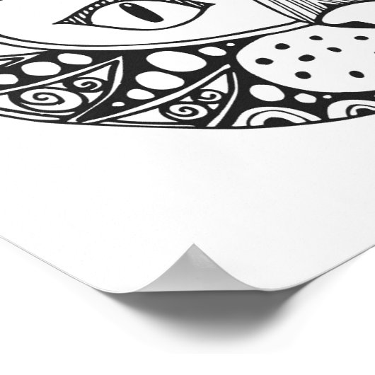 Geïnspireerd kat 2 poster (Hoek)