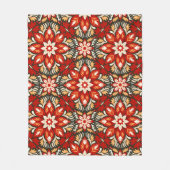  geïnspireerd kerstbloempatroon fleece deken (Voorkant)