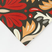  geïnspireerd kerstbloempatroon fleece deken (Hoek)
