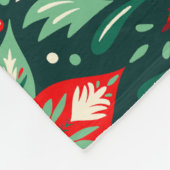  geïnspireerd kerstbloempatroon fleece deken (Hoek)