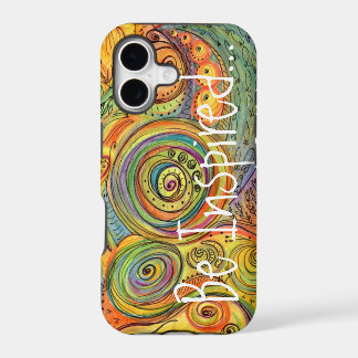 "Geïnspireerd" Kleurrijke Doodle iPhone 11 hoes