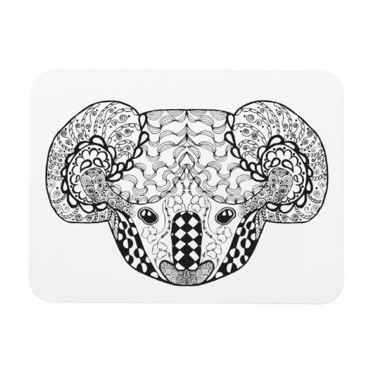Geïnspireerd Koala Beer Magneet (Horizontaal)