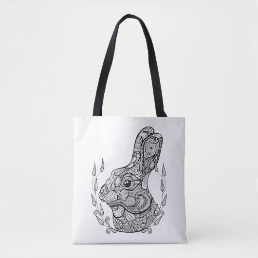 Geïnspireerd konijnenhoofd in Wreater 2 Tote Bag (Voorkant)