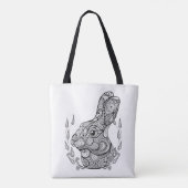 Geïnspireerd konijnenhoofd in Wreater 2 Tote Bag (Achterkant)
