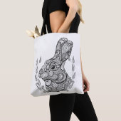 Geïnspireerd konijnenhoofd in Wreater 2 Tote Bag (Dichtbij)