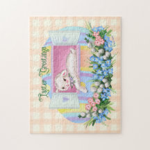 geïnspireerd Lam in Easter Egg Jigsaw Puzzel