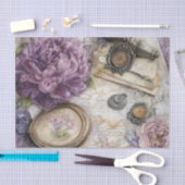 geïnspireerd lavendel pioenen tissuepapier (Craft)