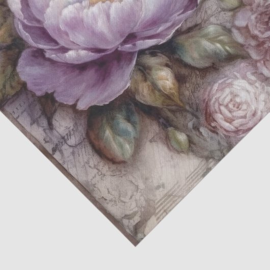  geïnspireerd lavendel pioenen tissuepapier (Detail)