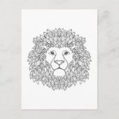 Geïnspireerd leeuwenhoofd briefkaart (Voorkant)