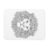 Geïnspireerd leeuwenhoofd magneet (Horizontaal)