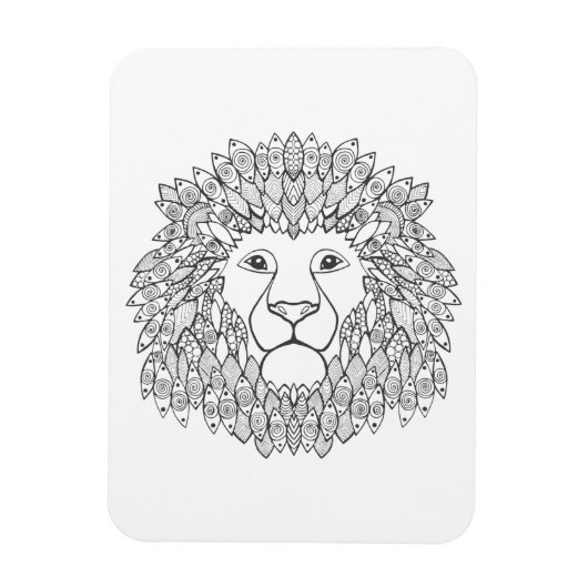 Geïnspireerd leeuwenhoofd magneet (Verticaal)