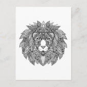 Geïnspireerd leeuwhoofd 4 briefkaart (Voorkant)