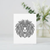 Geïnspireerd leeuwhoofd 4 briefkaart (Staand voorkant)