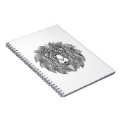 Geïnspireerd leeuwhoofd 4 notitieboek (Rechterzijde)