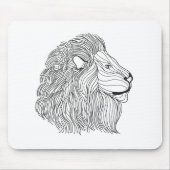 Geïnspireerd leeuwhoofd 5 muismat (Voorkant)