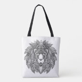 Geïnspireerd leeuwhoofd 9 tote bag (Achterkant)
