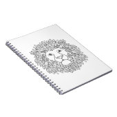 Geïnspireerd leeuwhoofd notitieboek (Rechterzijde)