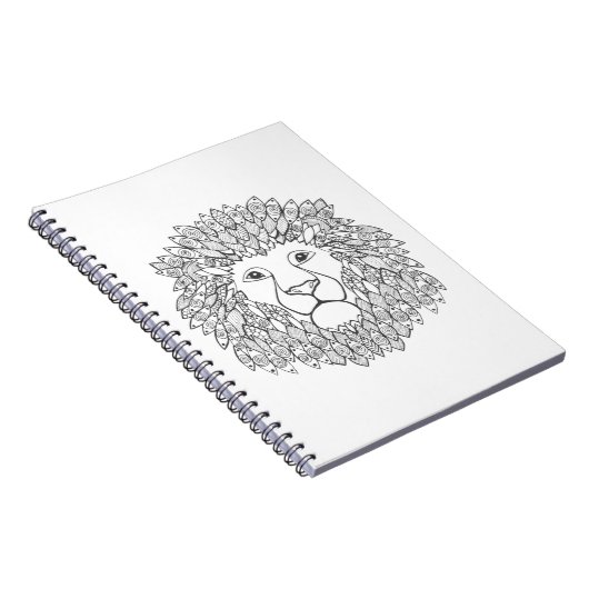 Geïnspireerd leeuwhoofd notitieboek (Rechterzijde)