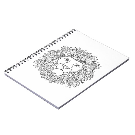 Geïnspireerd leeuwhoofd notitieboek (Linkerzijde)