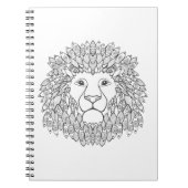 Geïnspireerd leeuwhoofd notitieboek (Voorkant)