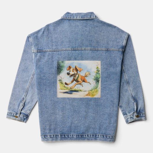 Geïnspireerd leven denim jacket (Achterkant)
