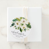 Geïnspireerd met liefdesbruin huwelijk bedankjes labels (In situ)