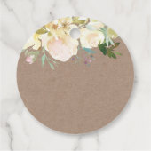 Geïnspireerd met liefdesrijke roze kraft-bruinwort bedankjes labels (Achterkant)