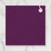 Geïnspireerd met Paarse liefdeskalligrafie Art Lea Bedankjes Labels (Achterkant)