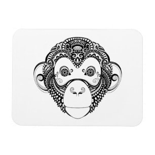 Geïnspireerd monkeyontwerp magneet