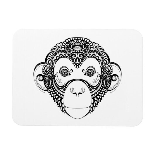 Geïnspireerd monkeyontwerp magneet (Horizontaal)