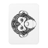 Geïnspireerd monkeyontwerp magneet (Verticaal)