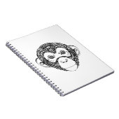 Geïnspireerd monkeyontwerp notitieboek (Rechterzijde)