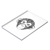 Geïnspireerd monkeyontwerp notitieboek (Linkerzijde)