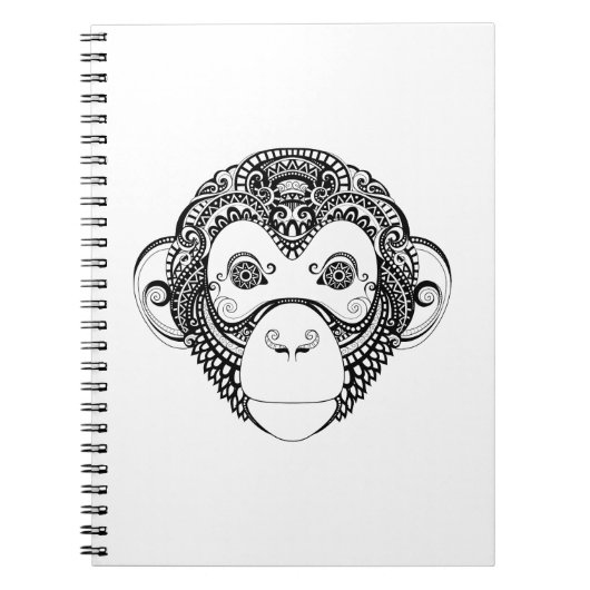 Geïnspireerd monkeyontwerp notitieboek (Voorkant)