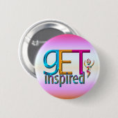 Geïnspireerd ~ Neon Ronde Button 5,7 Cm (Voorkant /achterkant)