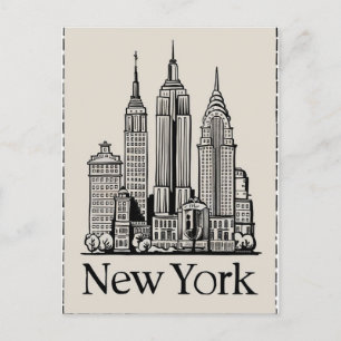  geïnspireerd New York Briefkaart