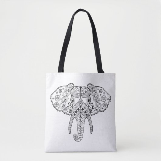 Geïnspireerd olifant 4 tote bag (Voorkant)