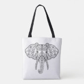 Geïnspireerd olifant 4 tote bag (Achterkant)