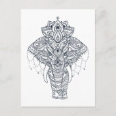 Geïnspireerd olifant briefkaart (Voorkant)