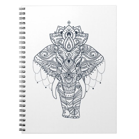 Geïnspireerd olifant notitieboek (Voorkant)