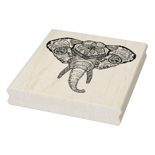 Geïnspireerd olifantenhoofd rubberstempel