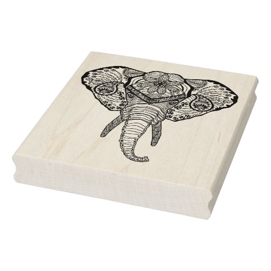 Geïnspireerd olifantenhoofd rubberstempel (Stempel)