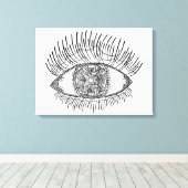 Geïnspireerd oog 6 canvas afdruk (Insitu (Houten vloer))