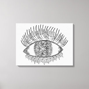 Geïnspireerd oog 6 canvas afdruk