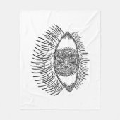 Geïnspireerd oog fleece deken (Voorkant)