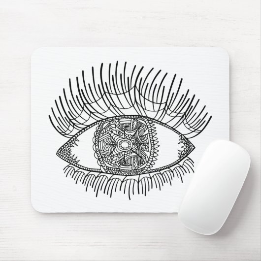 Geïnspireerd oog muismat (Met muis)